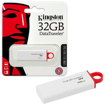 Pendrive 32GB USB 3.0 DataTraveler G4 Blanco/Rojo
